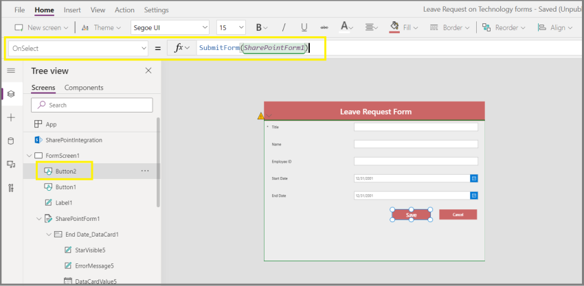 Create a Customized PowerApps Form